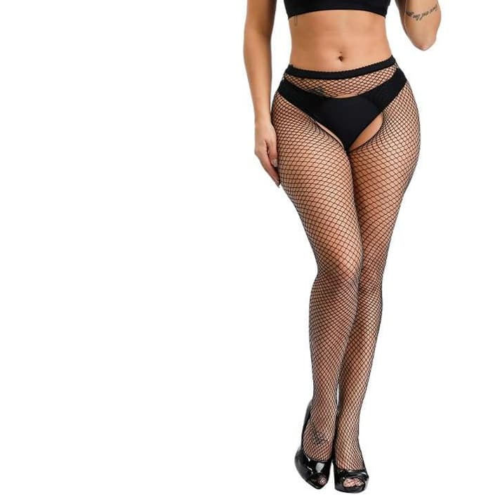 レディースレギンス セクシー網タイツ付きストッキング